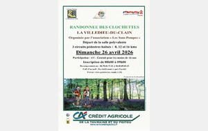 Randonnée des clochettes - La Villedieu-du-Clain - Dimanche 26 avril 2026