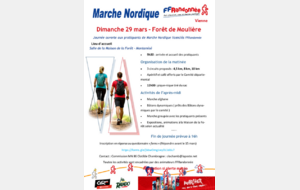 Randonnée nordique - Fôrête de Moulière - Dimanche 29 mars