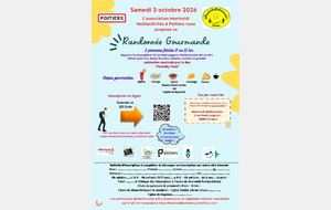 Randonnée gourmande - Poitiers/Montmidi - Samedi 3 octobre