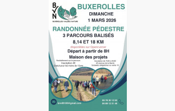 Randonnée - Buxerolles - Dimanche 1er mars.