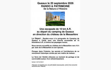 Ranonnée - Queaux - Dimnche 20 septembre