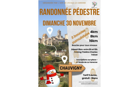 Randonnée - Chauvigny - Dimanche 30 novembre