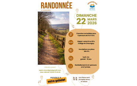 Randonnée - Chauvigny - Dimanche 22 mars