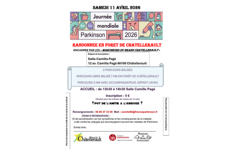 Randonnée en forêt de Châtellerault - Samedi 11 avril