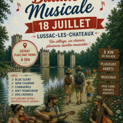 Balade musicale - Lussac les Châteaux - 18 juillet