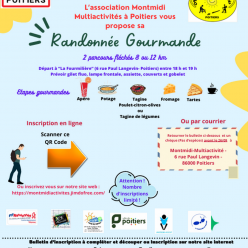 Randonnée gourmande - Poitiers/Montmidi - Samedi 3 octobre 2026