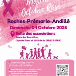 Marche Octobre Rose - Les Roches-Prémarie-Andillé - Dimanche 4 octobre